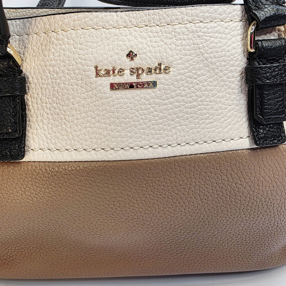 Kate Spade Black & Toasty Pebbled Leather Jackson Street Octavia Crossbody - Picture 3 of 15